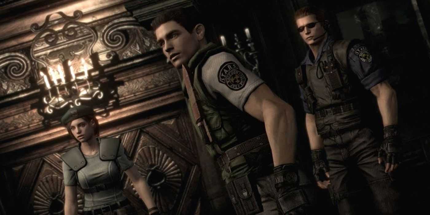 Jill Valentine, Chris Redfield y Albert Wesker de Resident Evil