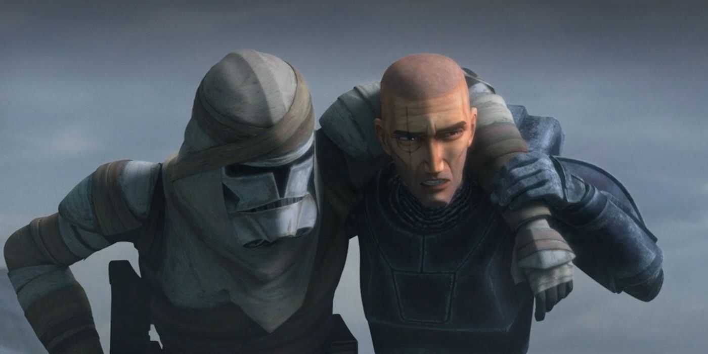 In Star Wars: The Bad Batch stirbt Mayday vor Crosshair