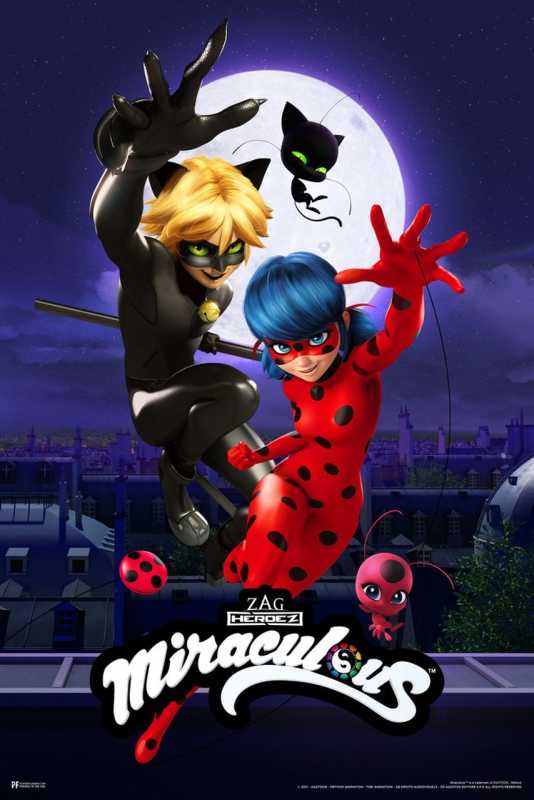 Poster zur TV-Show „Miraculous Ladybug“.