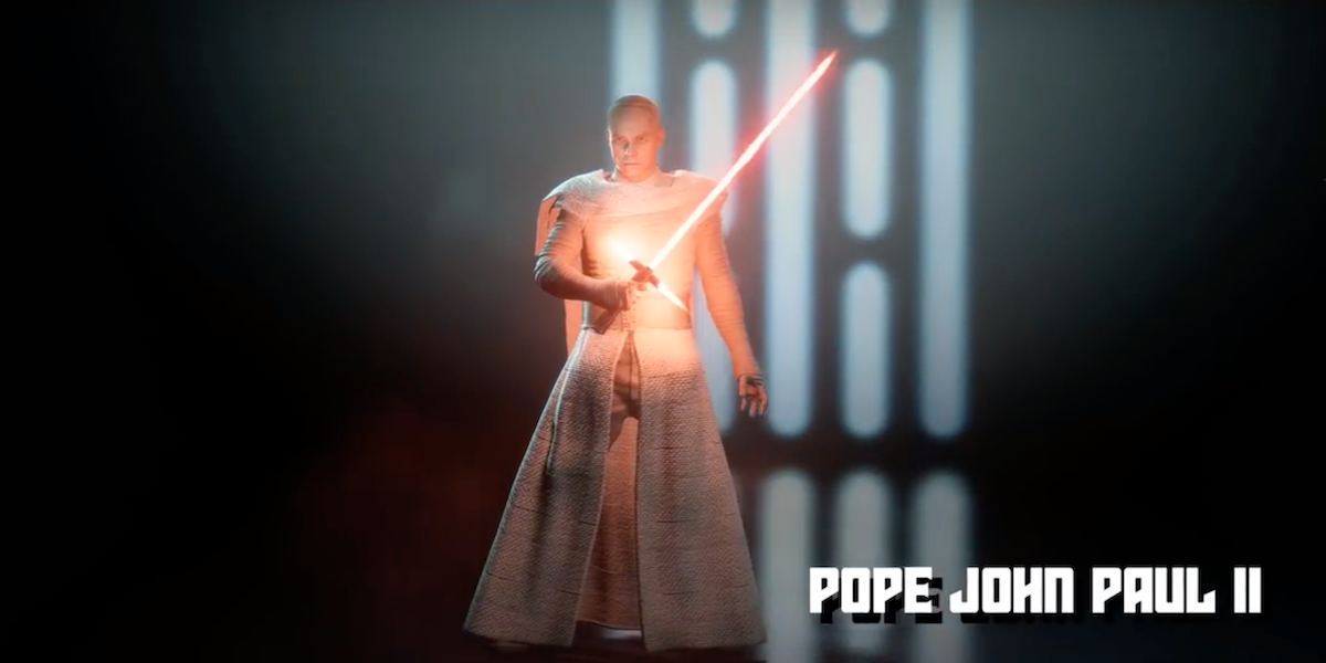 Star Wars Battlefront 2 Mod te permite jugar como el Papa Juan Pablo II